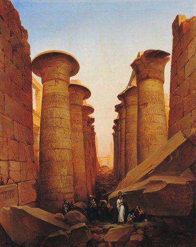 Der Große Tempel des Amun in Karnak von Jean Charles Langlois